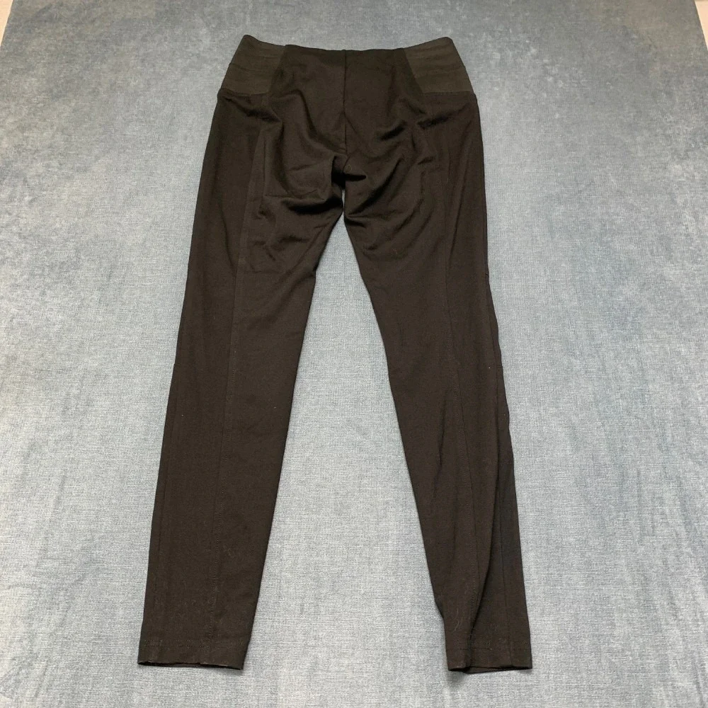 Kut From The Kloth Leggings Womens L Black Stretch Skinny Leg Yoga Performance